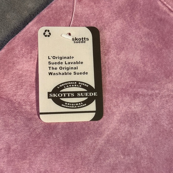 Boho Chic Suede Skirt Skotts Pink Size 8 Washable Midi NWT Western Cowgirl 90s - Picture 3 of 9